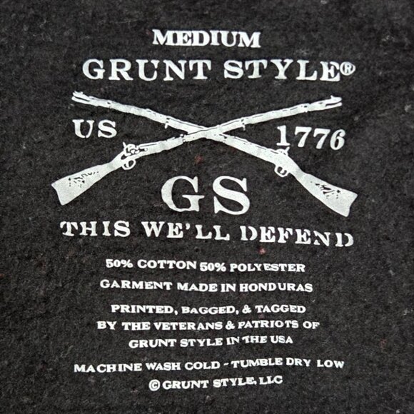 Grunt Style Black Hoodie Violates Community Standards GS Logo Medium - Picture 6 of 7